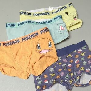 Kids' Assorted Character Briefs - Orange, Light Blue, Yellow, Navy - Age 10